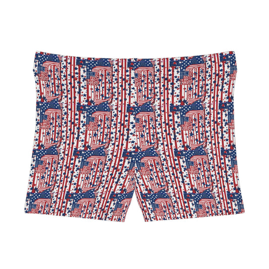America Women's Shorts (AOP)