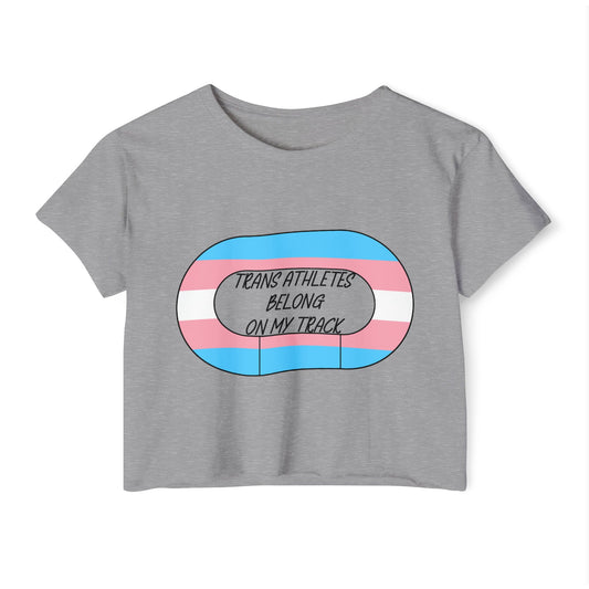 Trans Derby Athletes Crop Top - Pride, LGBTQ+ Equality, Festival Wear, Casual Style, Summer Vibes, Sports Appreciation