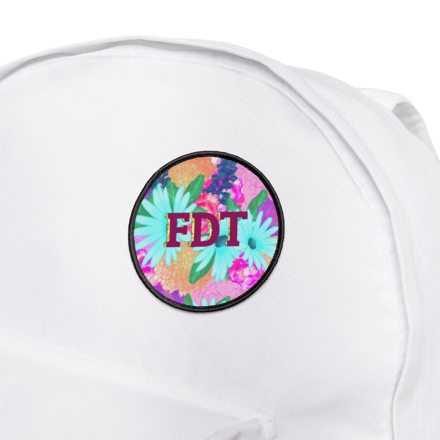 FDT Colorful Floral Iron-On Patches - Personalize Your Style with FDT | Denim Jacket, Backpack Accessories, Gift Idea, Arts & Crafts