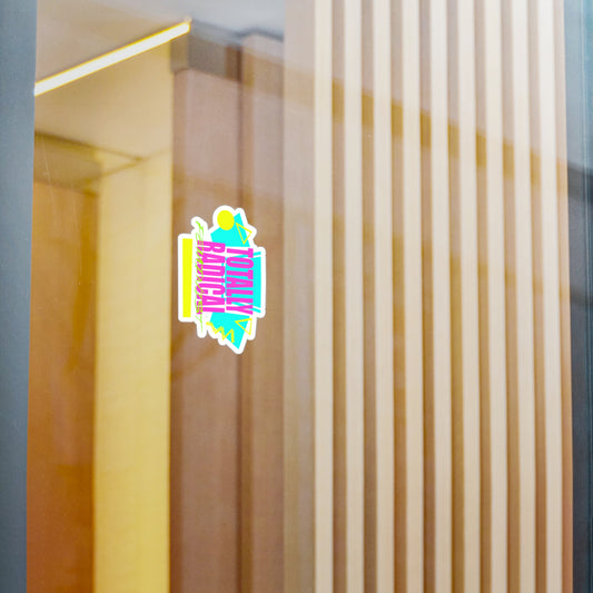 Totally Radical Feminist Kiss-Cut Vinyl Decals | Retro Stickers for Laptops, Water Bottles, Journals, Gifts, Party Decor