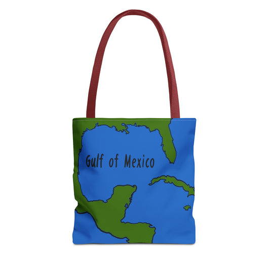 Gulf of Mexico Tote Bag, Eco-Friendly Beach Bag, Travel Organizer, Gift for Adventure Lovers, Summer Tote