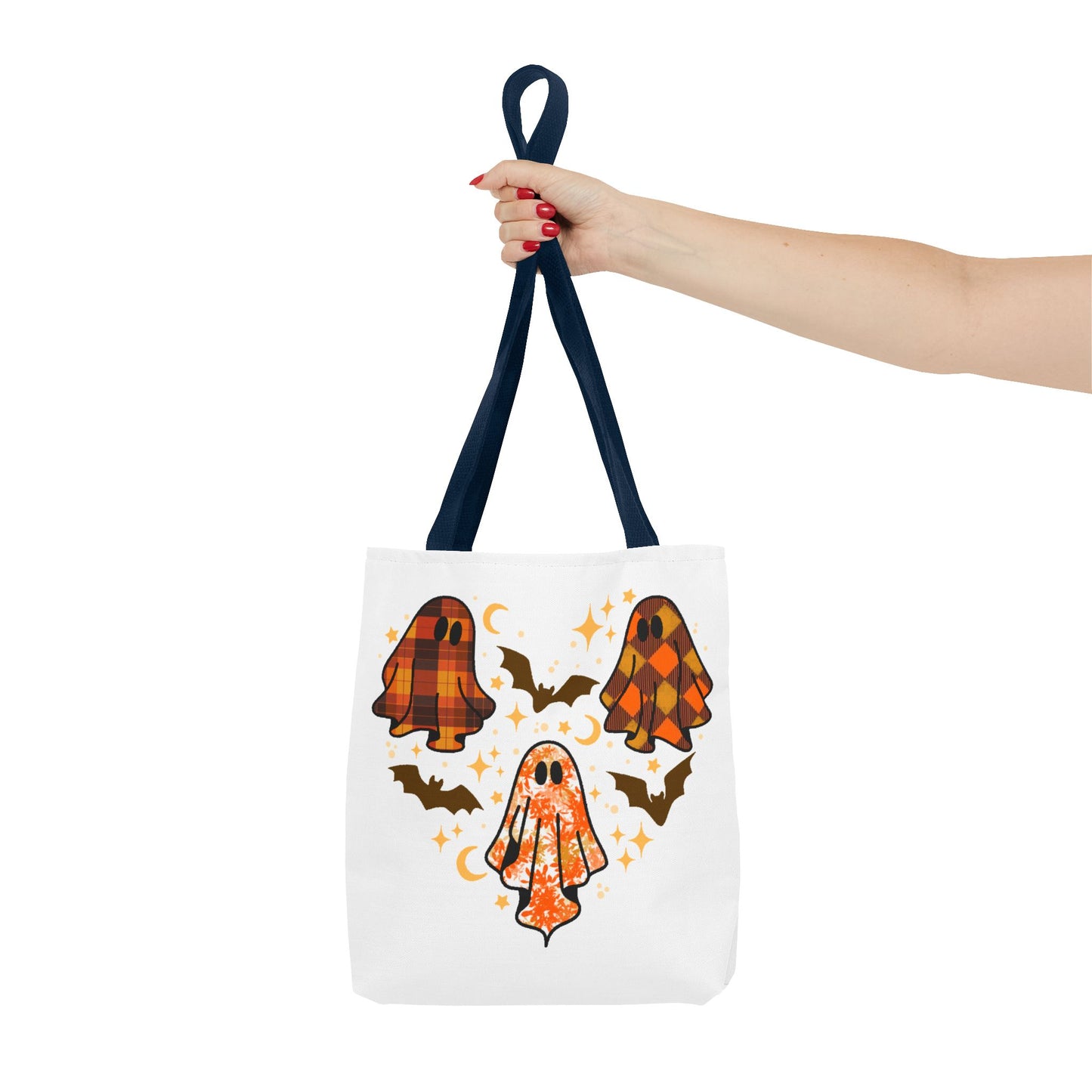 Spooky Ghost Tote Bag, Halloween Bags, Trick or Treat, Seasonal Tote, Autumn Accessories, Gift for Halloween Lovers