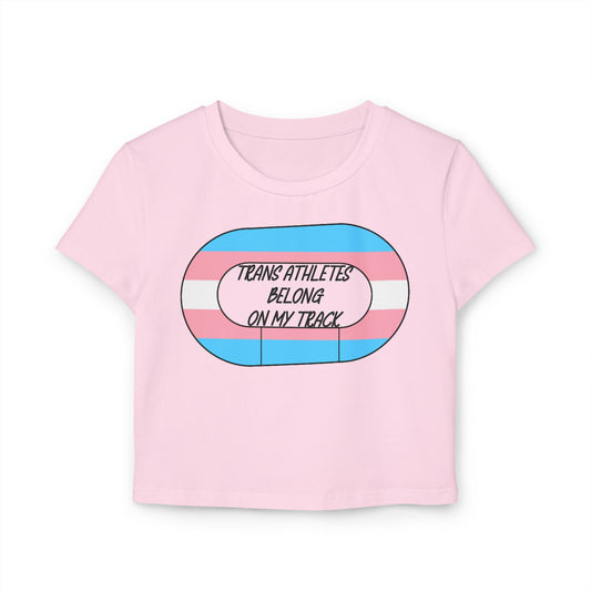 Transgender Pride Roller Derby Track- Trans Athletes Belong