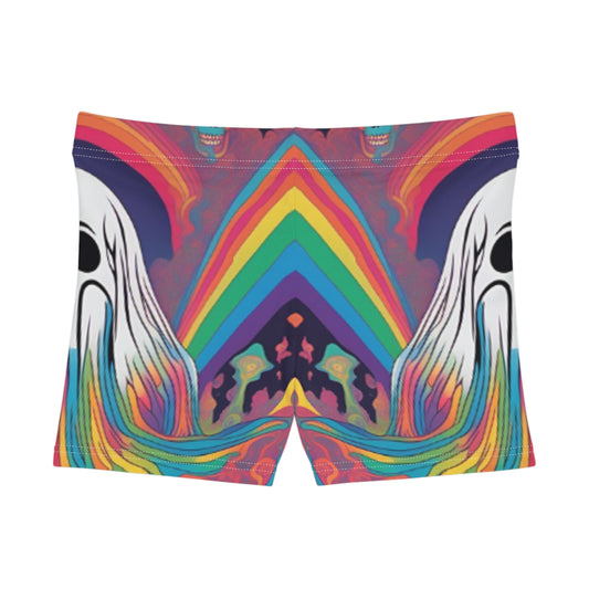 Psychedelic Skull Women's Shorts (AOP)