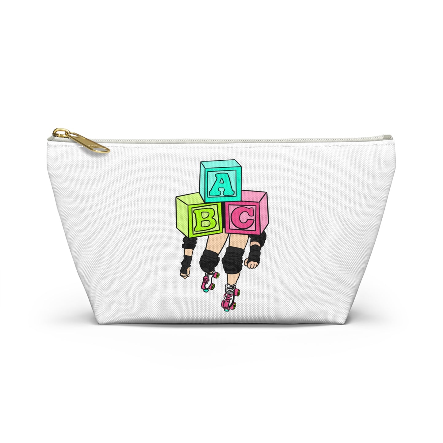 Blocker Derby Bout Day Pouch, Makeup Bag, Travel Organizer, Holiday Gift, Fashion Pouch, Kid's Gift, Fun Clutch