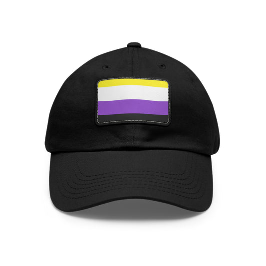 Nonbinary Pride Dad Hat, Casual Cap for LGBTQ+ Community, Rainbow Hat for Parades, Gifts for Dads and Allies, Everyday Wear
