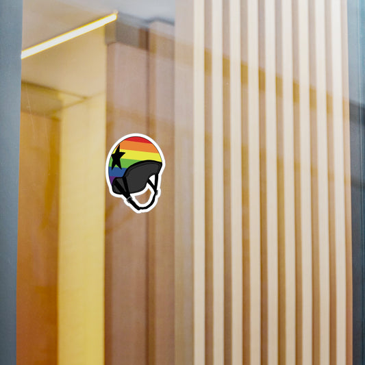 Pride Jammer Derby Helmet Kiss-Cut Vinyl Decals - LGBTQ+ Decor, Car Stickers, Bike Accessories, Rainbow Pride Gifts, Home Office Decor