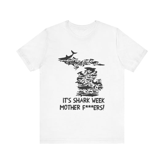 Whitmer Hot Mic Shark Week Unisex Tee, Fun Shark T-Shirt, Perfect for Summer, Shark Lover Gift, Funny Beach Apparel