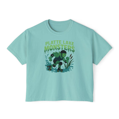 Women's Boxy Tee - Platte Lake Monsters Roller Derby Boxy Tee