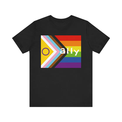 Progressive Pride Flag Ally T-shirt
