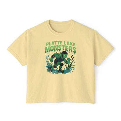 Women's Boxy Tee - Platte Lake Monsters Roller Derby Boxy Tee