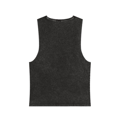 Unisex Stonewash Tank Top - Skate Fast Hit Fascists, Roller Skating Apparel, LGBTQ Pride Wear, Casual Summer Top, Protest Shirt
