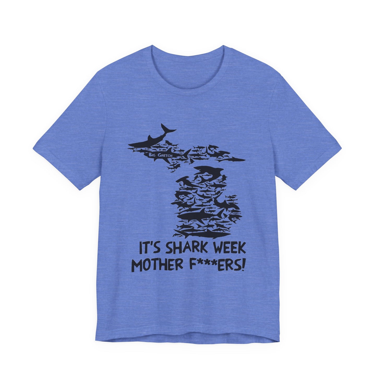 Whitmer Hot Mic Shark Week Unisex Tee, Fun Shark T-Shirt, Perfect for Summer, Shark Lover Gift, Funny Beach Apparel