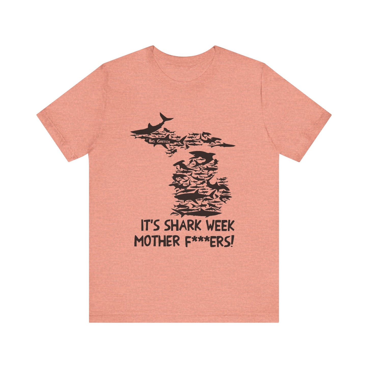 Whitmer Hot Mic Shark Week Unisex Tee, Fun Shark T-Shirt, Perfect for Summer, Shark Lover Gift, Funny Beach Apparel