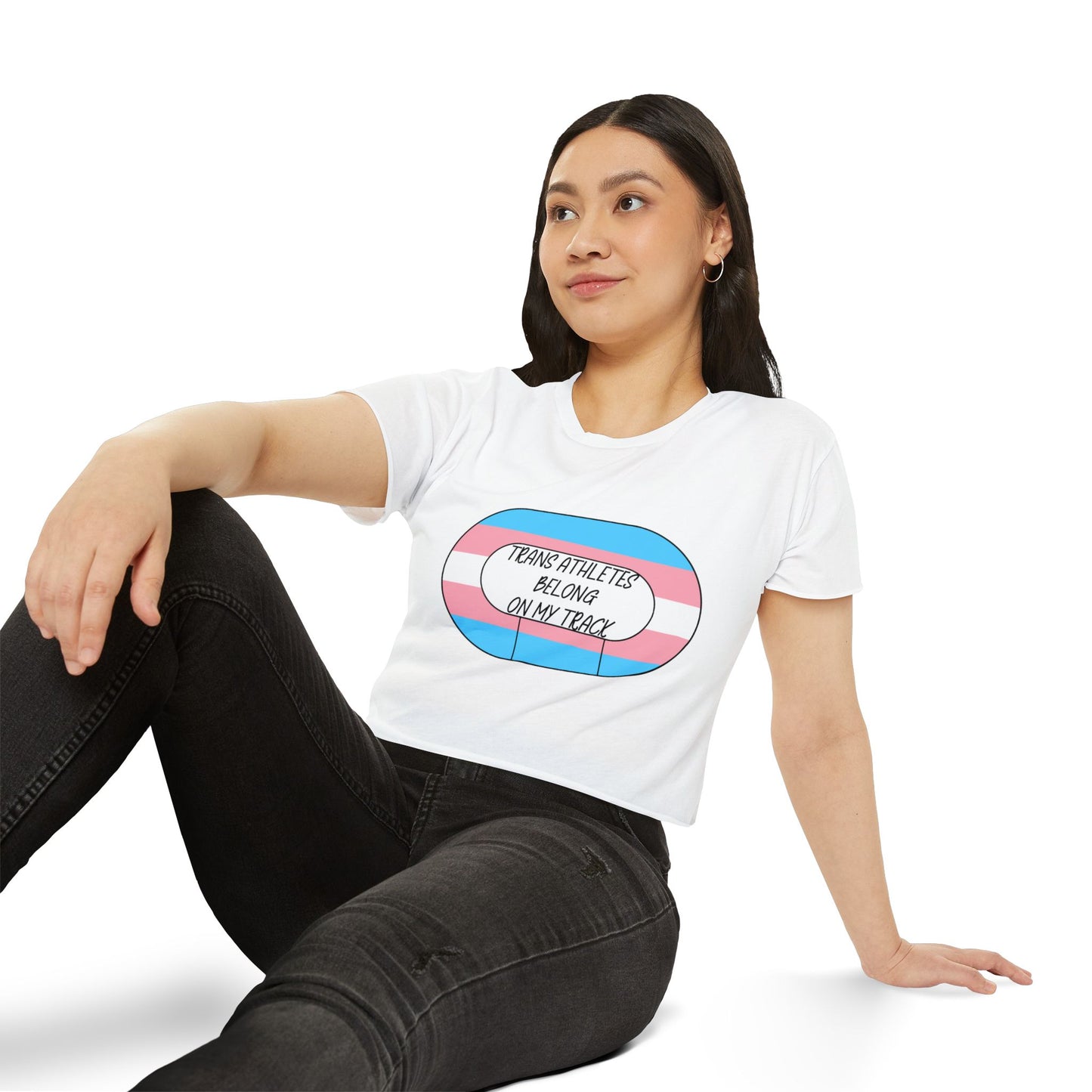 Trans Derby Athletes Crop Top - Pride, LGBTQ+ Equality, Festival Wear, Casual Style, Summer Vibes, Sports Appreciation