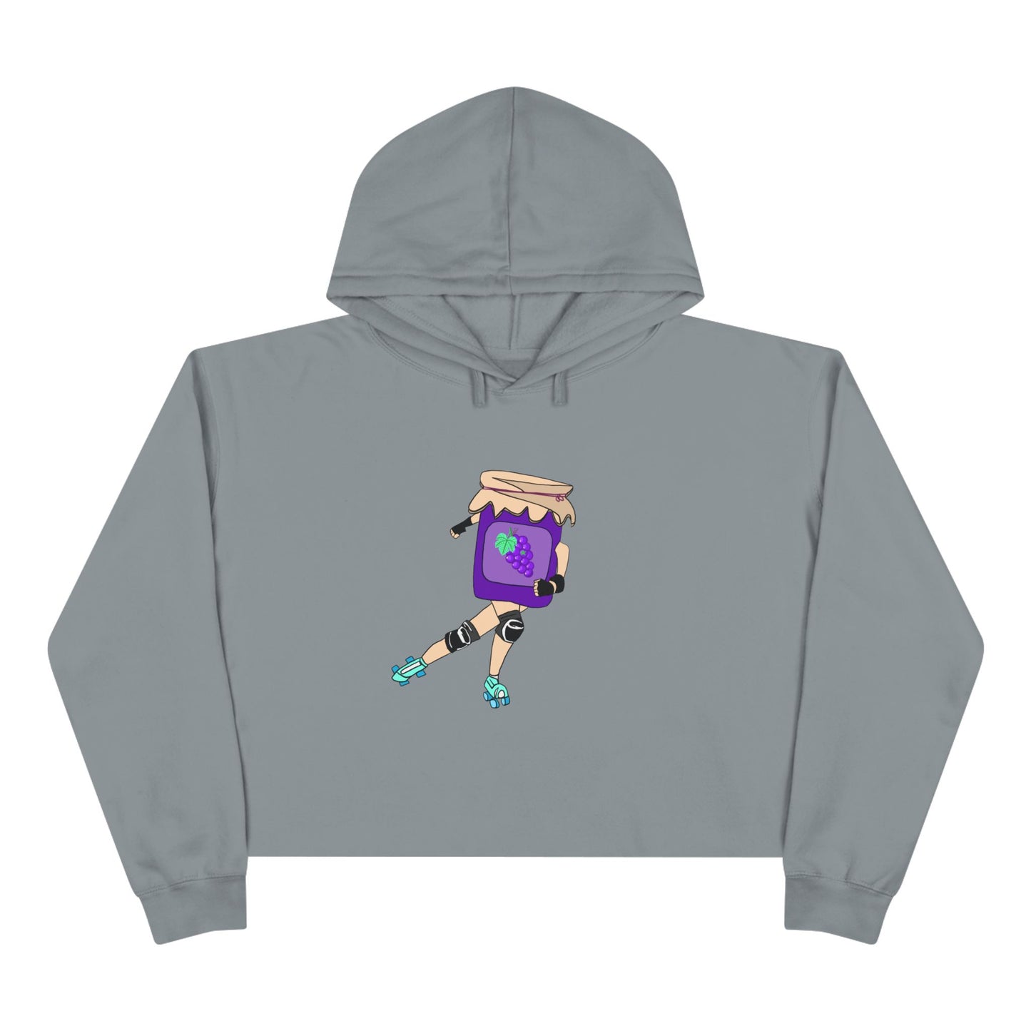 Grape Jammer Crop Hoodie
