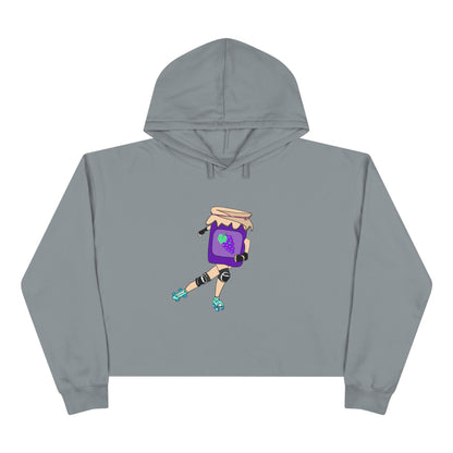 Grape Jammer Crop Hoodie