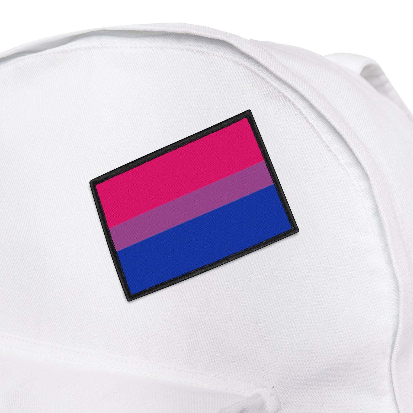 Pride Iron-On Patch, Bi Pride Flag Patch, Rainbow Pride Accessories, Denim Jacket Patch, LGBTQ+ Support Patch