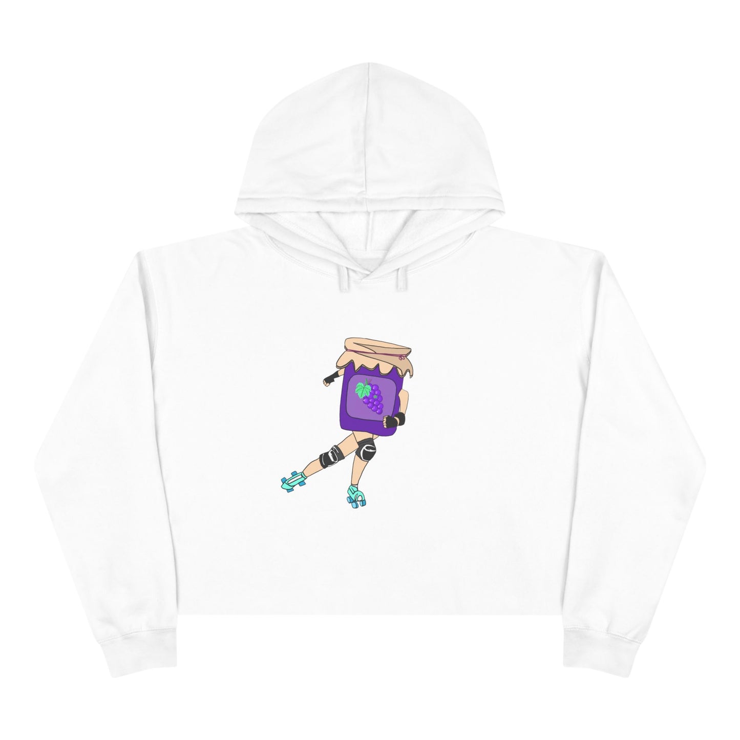 Grape Jammer Crop Hoodie