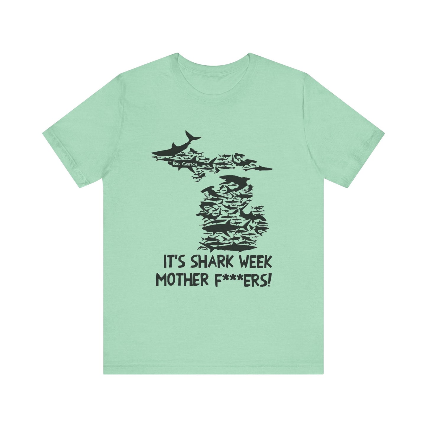 Whitmer Hot Mic Shark Week Unisex Tee, Fun Shark T-Shirt, Perfect for Summer, Shark Lover Gift, Funny Beach Apparel