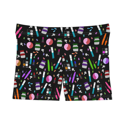 Derby Bout Women's Shorts, Fun and Colorful Design, Perfect for Summer, Art Lovers, Handmade Gift, Casual Wear