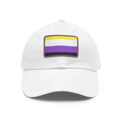 Nonbinary Pride Dad Hat, Casual Cap for LGBTQ+ Community, Rainbow Hat for Parades, Gifts for Dads and Allies, Everyday Wear