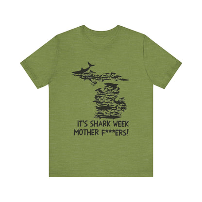 Whitmer Hot Mic Shark Week Unisex Tee, Fun Shark T-Shirt, Perfect for Summer, Shark Lover Gift, Funny Beach Apparel