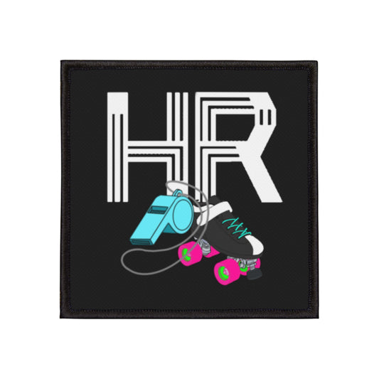 Head Ref Derby Retro Roller Skate Iron-On Patches - Fun Custom Patches for Jackets, Bags, Kids, Gifts, Roller Derby Events