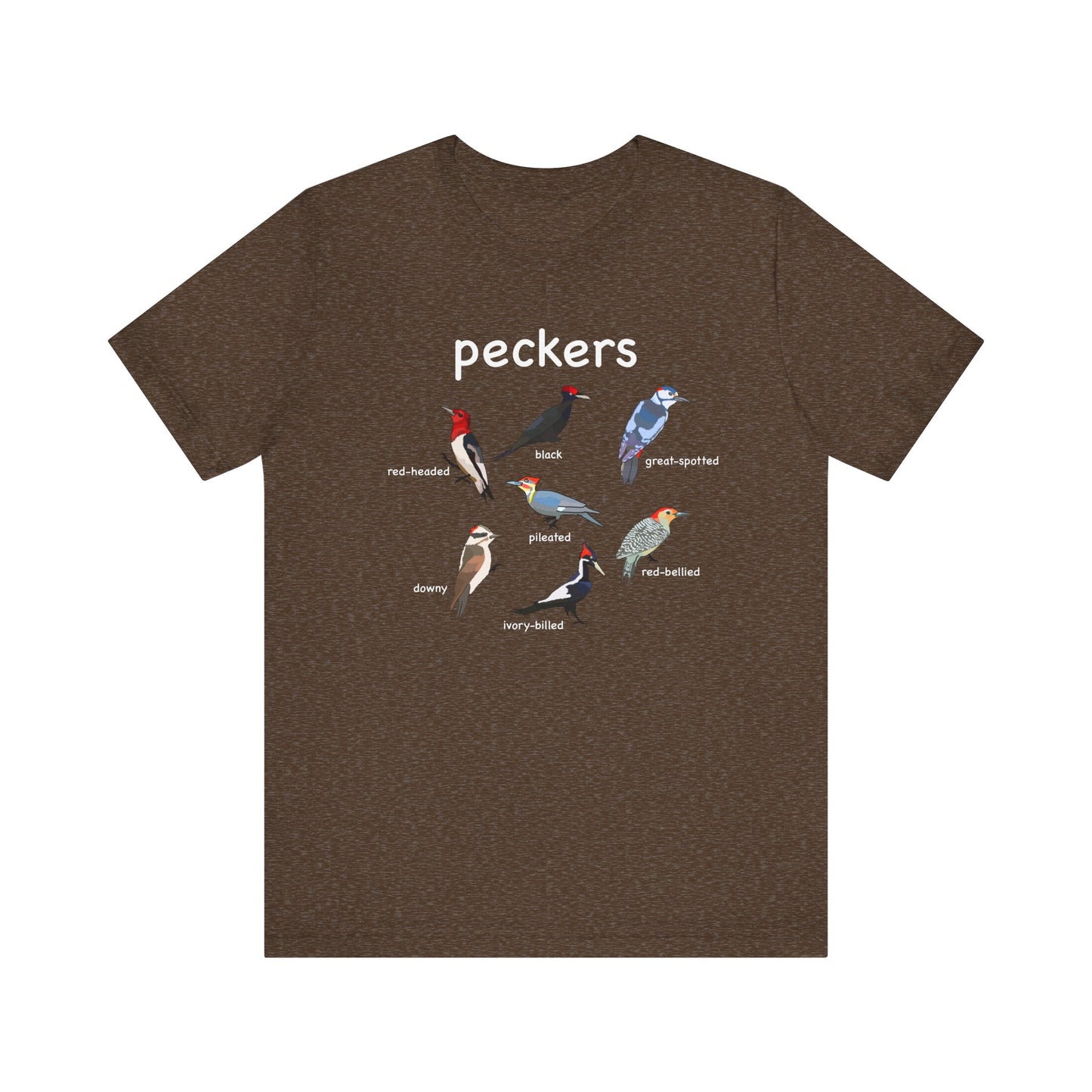 Vintage Bird Peckers Graphic Tee, Cute Nature T-Shirt, Unisex Summer Shirt, Birdwatching Gift, Casual Everyday Wear