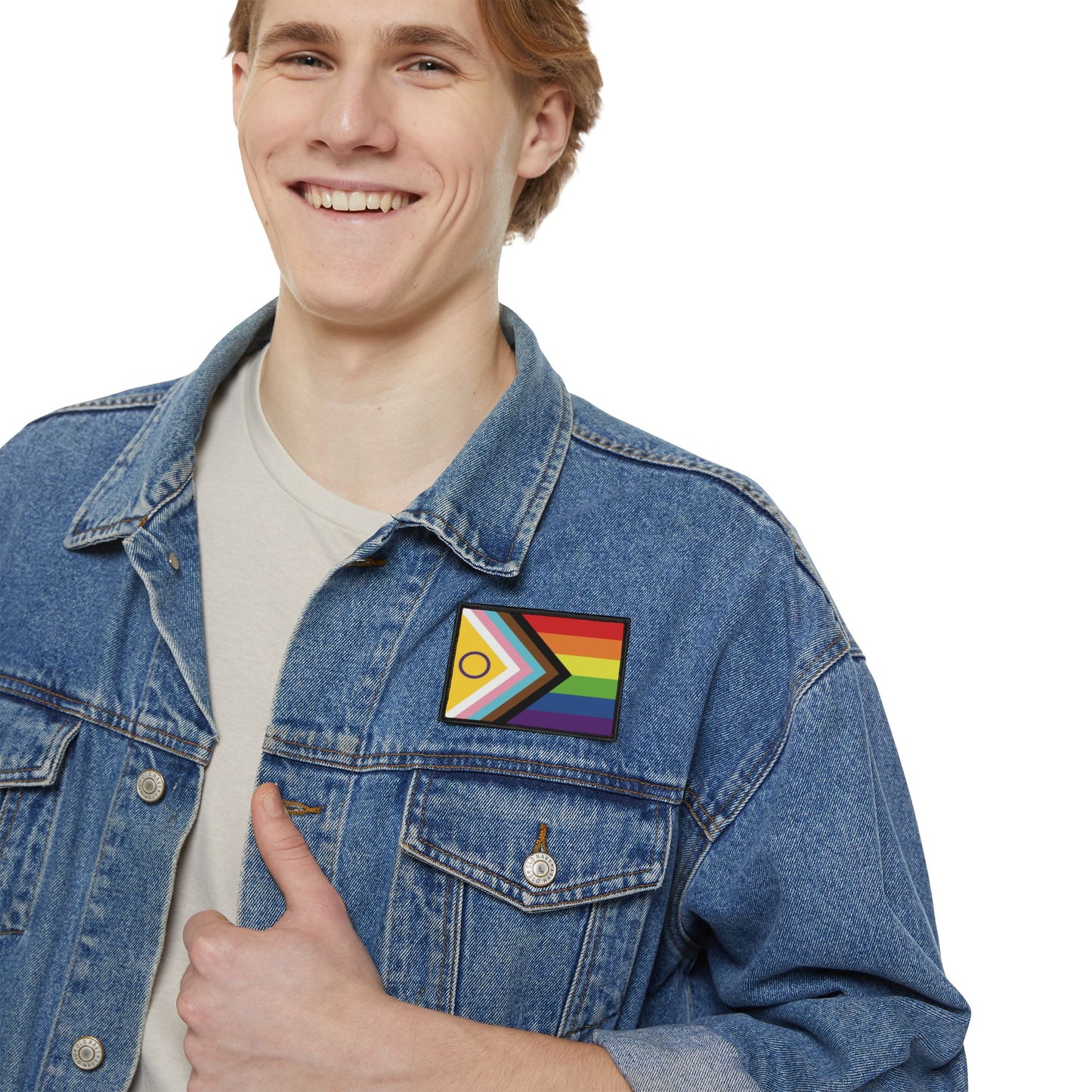 Inclusive Pride Iron-On Patches | LGBTQ+ Clothing Accessories, Jacket Decor, DIY Fashion, Gift for Pride Month, Unique Hoodie Embellishments