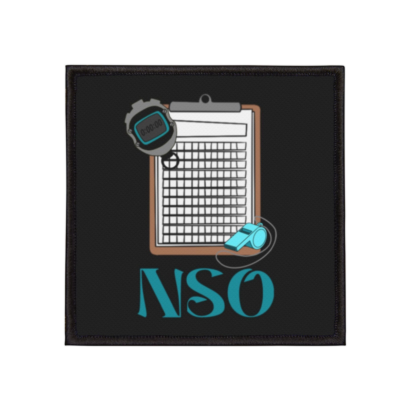 NSO Iron-On Patches, Customizable Patches for Jackets, Unique Patches for Bags, Fun Clothing Accessories, Perfect for Sports Events