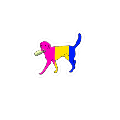 Pansexual Pride Zucchini Dog Kiss-Cut Vinyl Decals