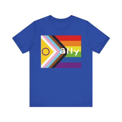 Progressive Pride Flag Ally T-shirt