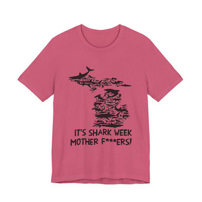 Whitmer Hot Mic Shark Week Unisex Tee, Fun Shark T-Shirt, Perfect for Summer, Shark Lover Gift, Funny Beach Apparel