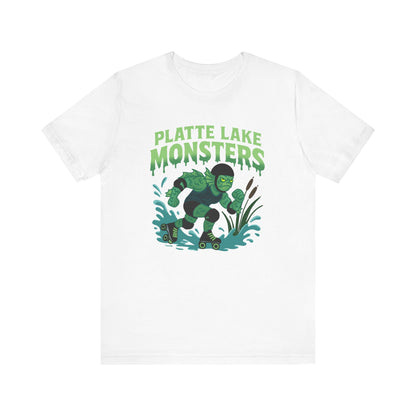 Unisex Tee - Platte Lake Monsters Roller Derby Mascot T-Shirt