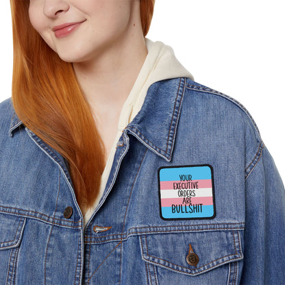 Trans Rights Iron-On Patches for Advocacy, DIY Fashion Embellishments, Statement Accessories, Unique Gifts for Friends, Adult & LGBTQ+ Pride