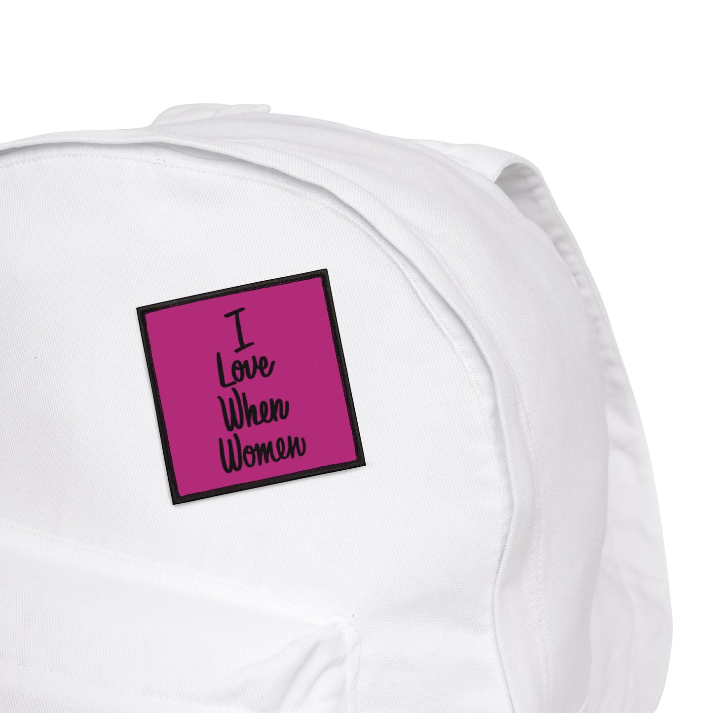 Iron On I Love When Women Patch