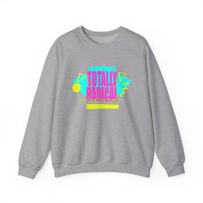 Totally Rad Feminist Crewneck Sweatshirt, Retro Style Hoodie, 80s Vintage Inspired Wear, Casual Cozy Sweater, Perfect Gift for Trendsetters
