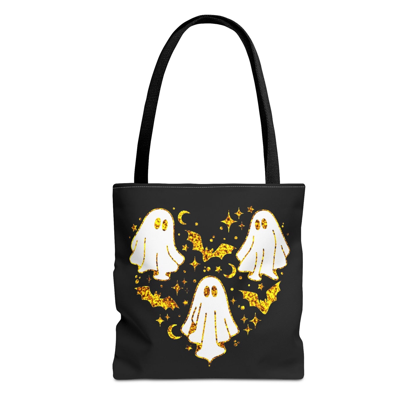 Spooky Ghost Heart Tote Bag - Perfect for Halloween, Trick or Treat, Gift for Kids, Witchy Vibes, Cute Accessory