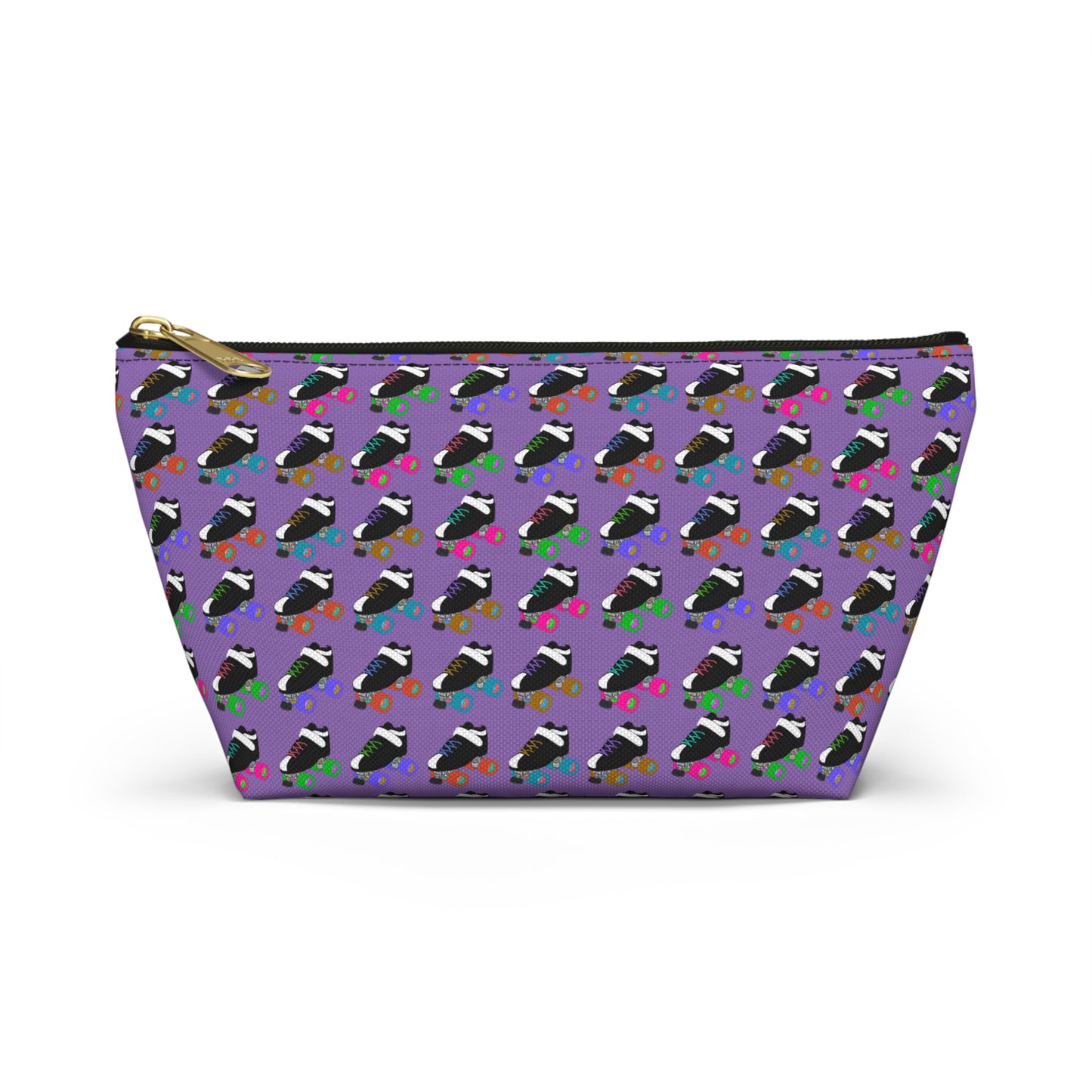 Purple Skate Bout Day Pouch, Makeup Bag, Travel Organizer, Holiday Gift, Fashion Pouch, Kid's Gift, Fun Clutch