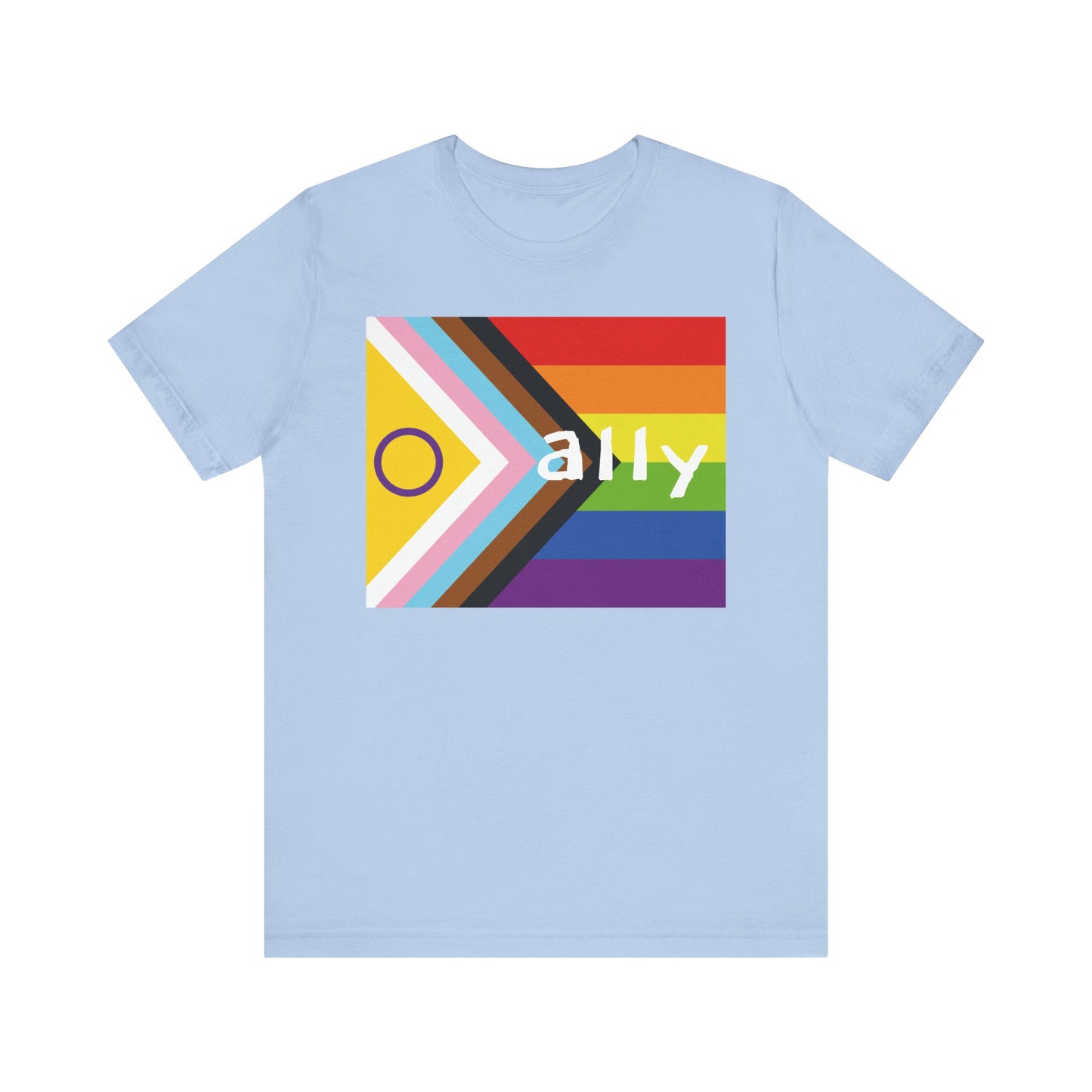 Progressive Pride Flag Ally T-shirt