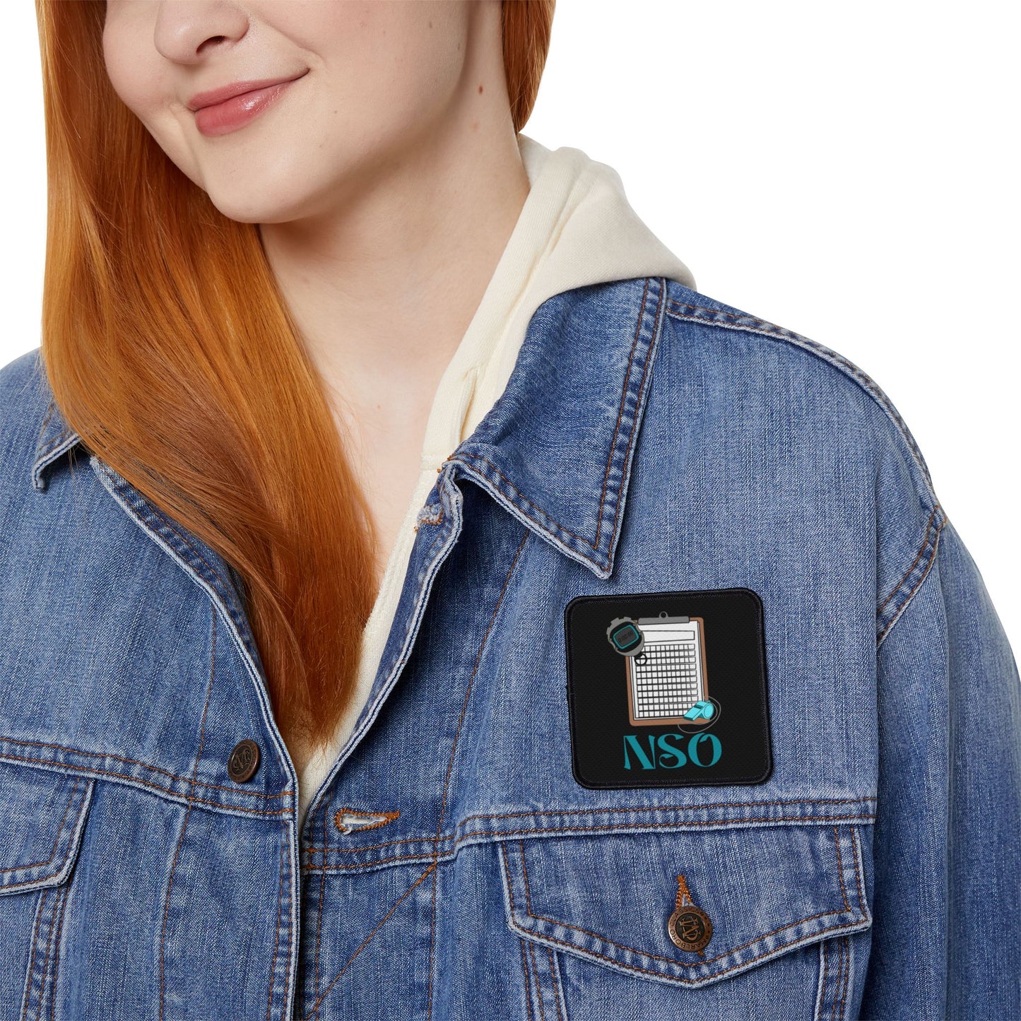 NSO Iron-On Patches, Customizable Patches for Jackets, Unique Patches for Bags, Fun Clothing Accessories, Perfect for Sports Events