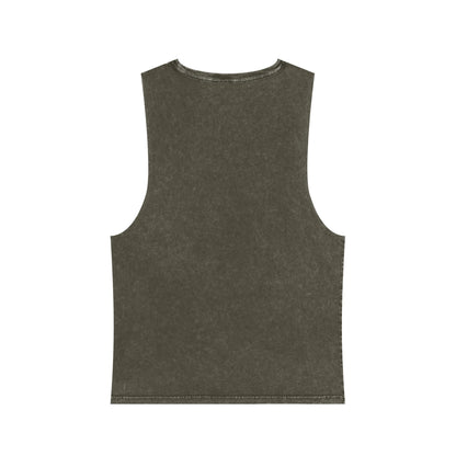 Unisex Stonewash Tank Top - Skate Fast Hit Fascists, Roller Skating Apparel, LGBTQ Pride Wear, Casual Summer Top, Protest Shirt