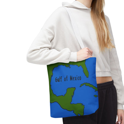 Gulf of Mexico Tote Bag, Eco-Friendly Beach Bag, Travel Organizer, Gift for Adventure Lovers, Summer Tote