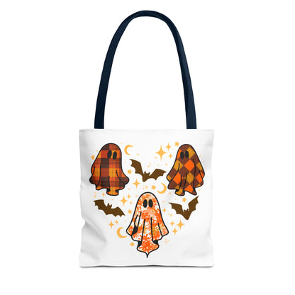 Spooky Ghost Tote Bag, Halloween Bags, Trick or Treat, Seasonal Tote, Autumn Accessories, Gift for Halloween Lovers