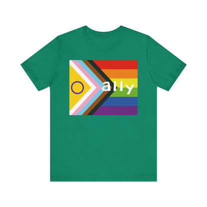Progressive Pride Flag Ally T-shirt