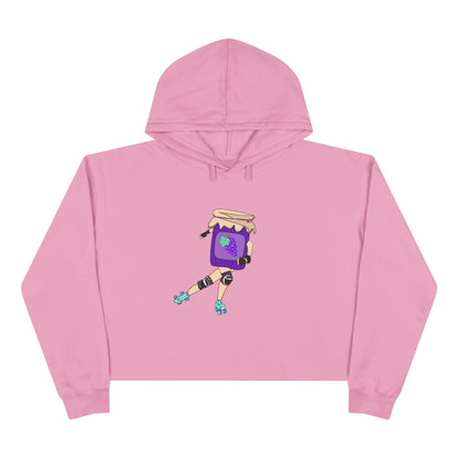 Grape Jammer Crop Hoodie