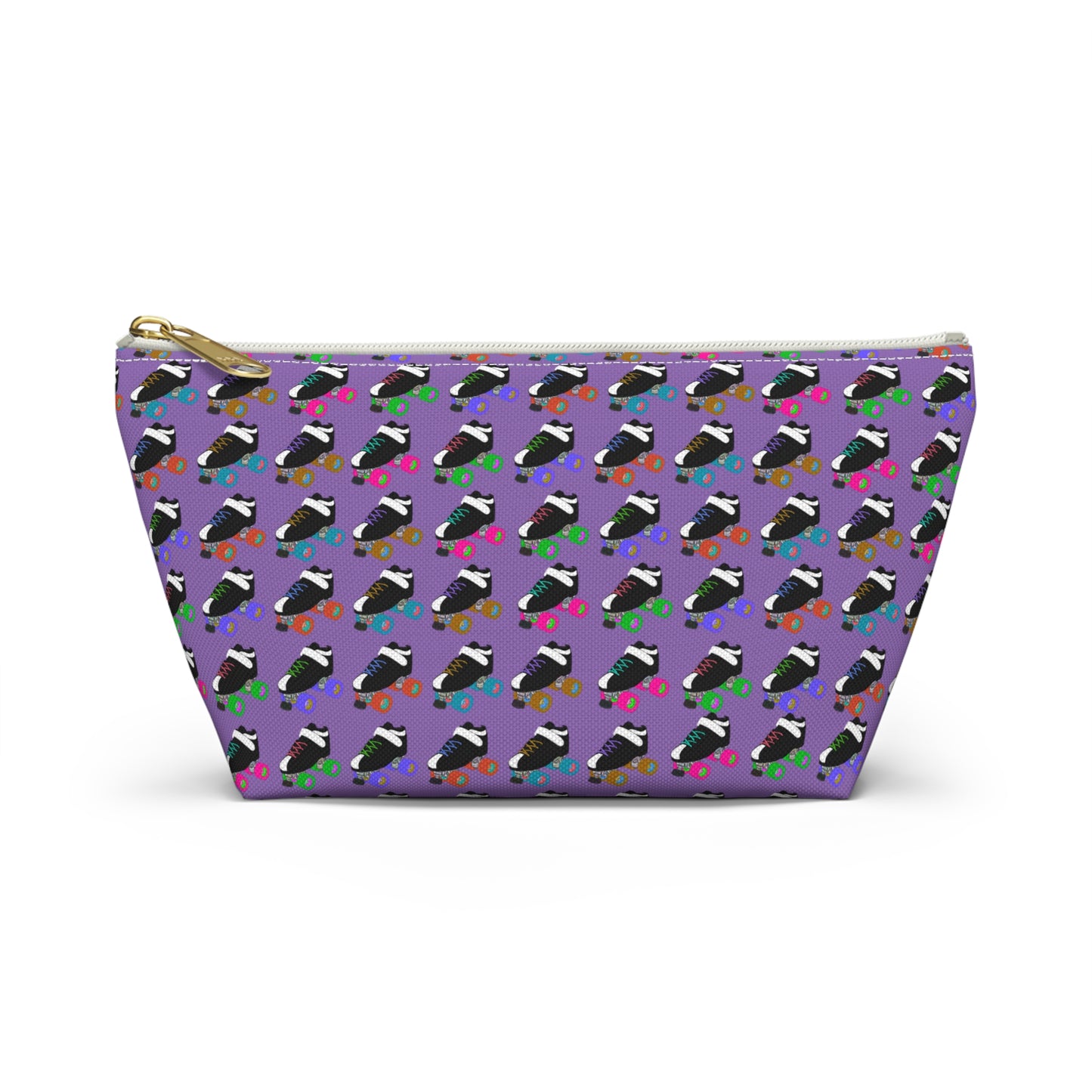 Purple Skate Bout Day Pouch, Makeup Bag, Travel Organizer, Holiday Gift, Fashion Pouch, Kid's Gift, Fun Clutch