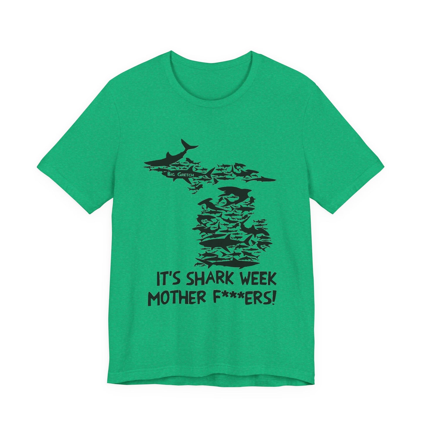 Whitmer Hot Mic Shark Week Unisex Tee, Fun Shark T-Shirt, Perfect for Summer, Shark Lover Gift, Funny Beach Apparel