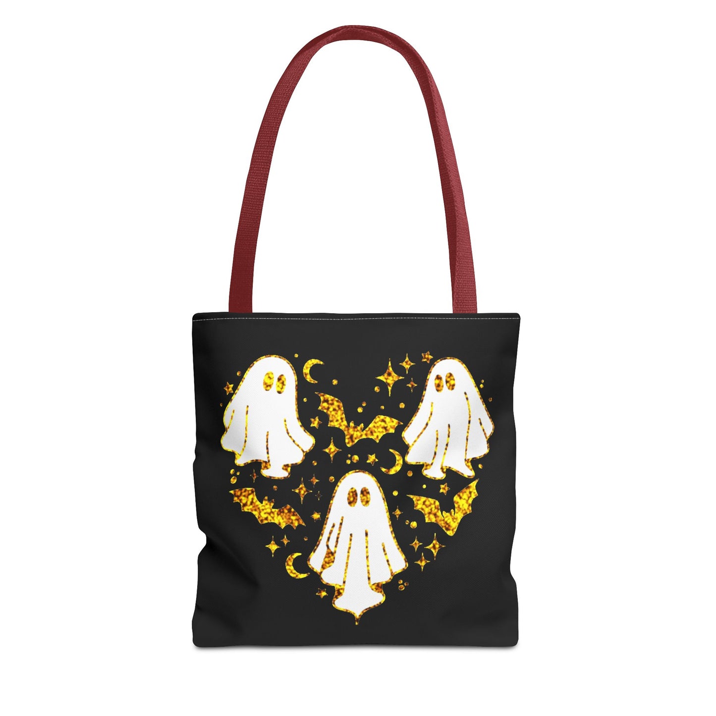 Spooky Ghost Heart Tote Bag - Perfect for Halloween, Trick or Treat, Gift for Kids, Witchy Vibes, Cute Accessory